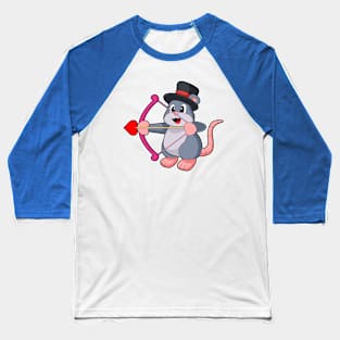 Mouse Groom Love arrow Wedding Baseball T-Shirt